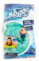 H2O GO! Striped Swim Tube Multi Colored 31.5&quot;x 31.5&quot; x 8.3&quot; NEW SEALED - £9.30 GBP