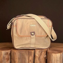 VTG Samsonite Nylon &amp; Faux Leather Weekender Bag Shoulder Tote Carry On ... - $54.45