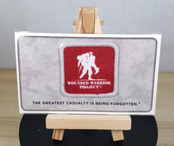 Wounded Warrior Project Patch Red &amp; White 2" x 2" Military Sew-on Cloth NEW - $9.07