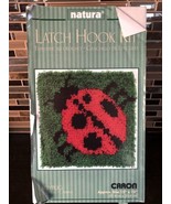 Sealed NIB Natura Caron Latch Hook Kit Ladybug 12&quot; X 12&quot; # P542 Made USA - $320.24 MXN