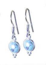 gorgeous Turquoise 925 Sterling Silver Multi Earring genuine jewellery CA gift - £11.73 GBP