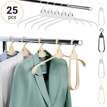 Folding Compact Hanger Clothes Space Saving Travel Apparel Drying Rack 25 pcs - £20.63 GBP