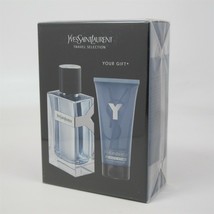 Y for Men by Yves Saint Laurent 2 Pc Set: 3.3 oz EDT Spray &amp; 1.6 oz Shower Gel - £79.12 GBP