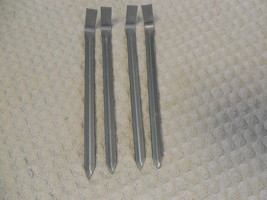 Lot of 4 Tent Stakes Aluminum 8 1/2 inch - £2.51 GBP