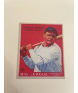  1933 Goudey Babe Ruth #149 *RP* novelty baseball card. Yankees. - $5.00