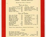 Commodore Perry Hotel Breakfast Menu Brazos Street in Austin Texas 1950&#39;s - £34.26 GBP