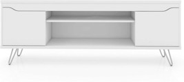 Manhattan Comfort Baxter Modern 60 Inches Living Room Tv Stand, White - £168.33 GBP
