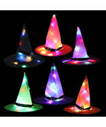 Halloween Glowing Witch Hat Ghost Festival Decoration Props - B0 - $38.68