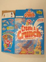 Empty POST Cereal Box 1999 CREATE A CRUNCH Cereal Mixing Kit 12.75 oz - £21.94 GBP