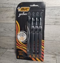 BIC Gelocity Pens 4 pack Quick Dry Medium 0.7 mm Gel Pens Extra Smooth NEW - £7.74 GBP
