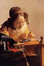 The Lace Maker by Johannes Vermeer - Art Print - £17.32 GBP+