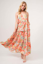 And The Why Floral Ruffled Tiered Maxi Cami Dress - £57.59 GBP