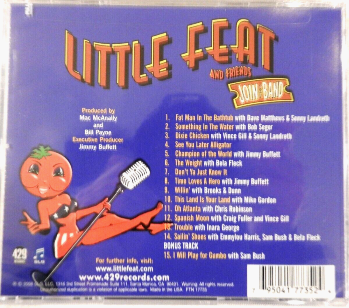 Primary image for Little Feat and Friends "Join The Band" - Seger, Buffett with Bonus Track NEW CD