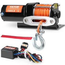 VEVOR Electric Winch ATV UTV 3500 lb Synthetic Rope Waterproof Wired Control - $2,577.01 MXN