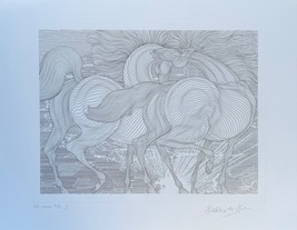 GUILLAUME AZOULAY VINTAGE ETCHING ON PAPER HAND SIGNED &amp; NUMBERED COA - $899.10