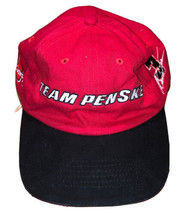 Team Penske 2004 Embroidered Promo Red &amp; Black Adjustable Hat - £5.31 GBP