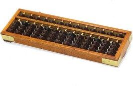 Chinese Lucky Calculator Portable Chinese Wooden Abacus Arithmetic Calculating - £30.36 GBP