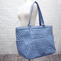 Nwt ❤️ Vera Bradley Microfiber Rustic Blue Get Going Carried Xl Large Tote - £59.31 GBP
