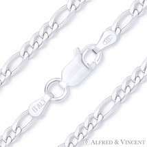 Figaro Figaroa Link 3mm Solid .925 Italy Sterling Silver Italian Chain A... - $23.80+