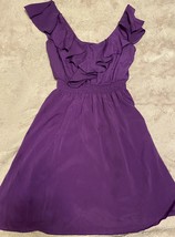 Purple Ruffled dress medium LSU Tigers - £16.43 GBP