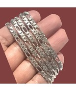 vintage Signed S figauro links sterling silver Italy long chain 25.2Gram... - €111,29 EUR