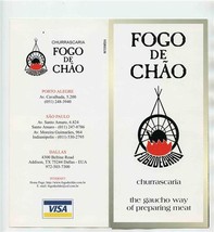 Churrascaria Fogo de Chao Desserts Menu Brochures Envelope Brazil Texas1... - $37.62