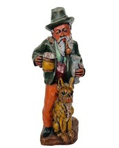 Wax Candle West Germany W Figurine Holthaus Signed Boxer Dog Beer Mug St... - $197.95