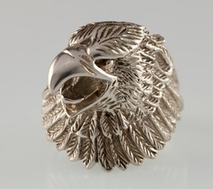 Vintage 3-D Adler Kopf Sterlingsilber Ehering Größe 11 - $124.65