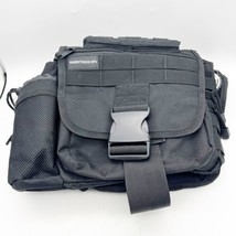 Parenthood Ops Tactical Dad Mom Shoulder Diaper Bag Black Adjustable Strap - £39.04 GBP