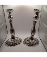 Vintage 9&quot; Silver Plated Candlestick 29406 - Creative Gifts Internationa... - $420.86 MXN