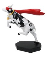 Cow Parade Superhero Red Cape Super Cow With Golden Bell Collector&#39;s Fig... - $68.75 CAD