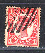 QUEENSLAND  1895-96  Fine  Used  Stamp 1 p. #6 - $1.00