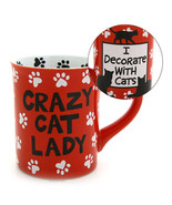 Crazy Cat Lady Mug, 16 oz - £11.87 GBP