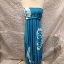 INC International Concepts Women&#39;s Rayon Blue Tie Dye Dress, Size M - £27.23 GBP