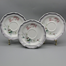 Mikasa Country Estate Sunny Skies Saucers D8651 Set of 3 Japan 6.25 inch - £4.16 GBP