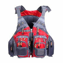 JKSPORTS Fly Fishing Vest Fishing Safety Life Jacket for Swimming Sailin... - $2,325.67 MXN