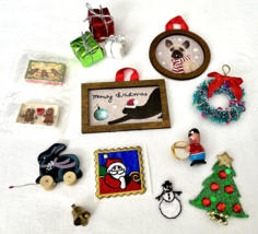 Lot Miniature Doll House Christmas Decorations Toys Wreath Cookies Wall Art Tree - £15.29 GBP