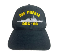 USS Preble DDG 88 Baseball Hat Cap Destroyer Adjustable Embroidered Blac... - £27.96 GBP