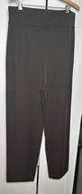 Dockers Women’s Tapered Crop Wool Blend Brown Straight Leg Pull On Pants XL - $33.61