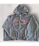 VTG Disney Store Mickey Mouse Hooded Jacket Sz XXL Gray Mickey 28 Origin... - $31.17 CAD