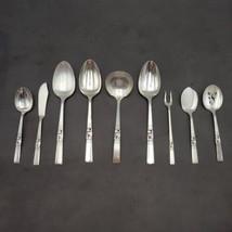 Set Of 9 Vtg Oneida Community Silverplate MORNING STAR 1948 Serving Pieces  - £36.75 GBP