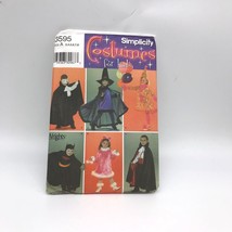 UNCUT Sewing PATTERN Simplicity 3595, Childs Halloween Costumes, 2007 Witch - $12.60