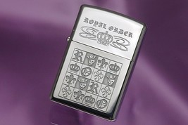 Rare Retired Engraved UK Royal Order Zippo Lighter - $37.95