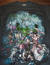Vintage Style Marvel Comics Thanos Hulk Thor Black Panther T-Shirt Medium New - £15.82 GBP