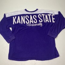 Kansas State Wildcats KSU Pressbox Long Sleeve Shirt Mens S Large Back Logo - £11.05 GBP