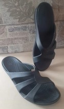 Crocs Dual Comfort Sanrah Shoes Women&#39;s 7 Strappy Wedge Sandals Slip On U4 - £15.79 GBP