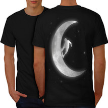 Skateboard On Moon Shirt Crazy Planet Men T-shirt Back - £10.01 GBP