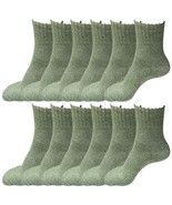 12 Pairs Womens Soft Winter Wool Thick Knit Thermal Warm Crew Cozy Boot ... - £17.25 GBP