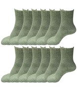 12 Pairs Womens Soft Winter Wool Thick Knit Thermal Warm Crew Cozy Boot ... - $21.99