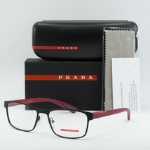 Prada Sport PS50GV TFZ101 Grey Rubber 55mm Eyeglasses New Authentic - £85.21 GBP